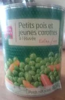 Mängden socker i Petits pois et jeunes carottes à l'étuvée extra fins