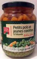 Mängden socker i Petits pois et jeunes carottes