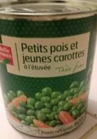 Mängden socker i Petits pois et jeunes carottes à l'étuvée très fins
