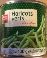 Mängden socker i Haricots verts extra fins