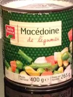 Mängden socker i Macedoine de legumes