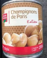 Mängden socker i Champignons de Paris Entiers