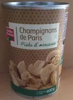 Mängden socker i Champignons de Paris Pieds et Morceaux