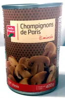 Mängden socker i Champignons de Paris émincés