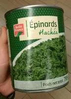 Mängden socker i Epinards Hachés