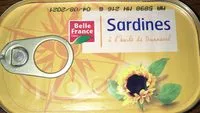 Mängden socker i Sardines à l'huile de tournesol