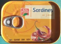 Mängden socker i Sardines au piment