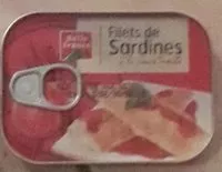 Mängden socker i Filet de sardines à la sauce tomate