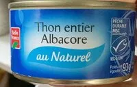Mängden socker i Thon entier albacore
