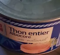 Mängden socker i Thon entier albacore au naturel