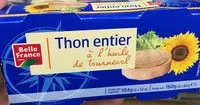 Mängden socker i Thon entier a l'huile de tournesol