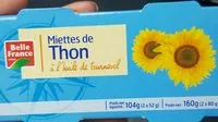 Mängden socker i Miettes de thon à l'huile de tournesol