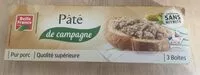 Mängden socker i Paté de campagne