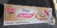 Mängden socker i Pâté de jambon