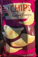 Mängden socker i Chips saveur vinaigre