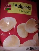 Mängden socker i Beignets à la crevette