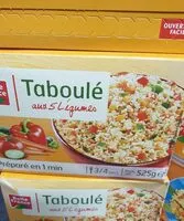 Mängden socker i Taboulé aux 5 légumes