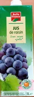 Mängden socker i Jus de raisin