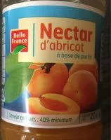 Mängden socker i Nectar d’abricot