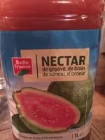 Mängden socker i Nectar de goyave, de baies de sureau, d'aronia