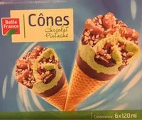 Mängden socker i 6 Cones Chocolat Pistache