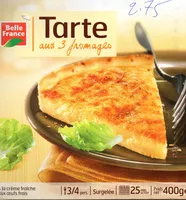 Mängden socker i Tarte aux 3 fromages