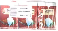 Mängden socker i Crème liquide entière (30 % MG)