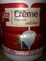 Mängden socker i Creme liquide entière