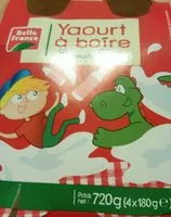 Mängden socker i Yaourt à boire fraise