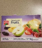 Mängden socker i Yaourts aux fruits 0%