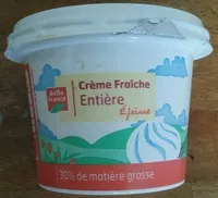 Mängden socker i Crème Fraîche Entière (30% MG)