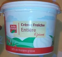 Mängden socker i Crème Fraîche Entière Epaisse (30% MG)