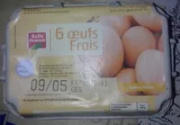 Mängden socker i 6 oeufs frais