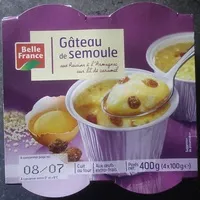 Mängden socker i Gâteau de Semoule
