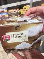 Mängden socker i Mousse liégeoise chocolat