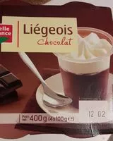Mängden socker i Liégeois Chocolat