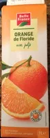 Mängden socker i Belle France jus d'orange de Floride avec pulpe