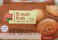 Mängden socker i Oeufs frais calibres gros