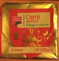 Mängden socker i Carré de l'Est