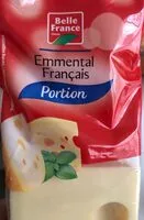 Mängden socker i Emmental français Portion
