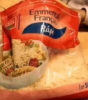 Mängden socker i Emmental français râpé