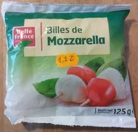 Mängden socker i Billes de Mozzarella (17% MG)