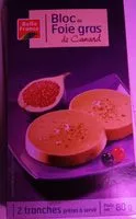 Mängden socker i Bloc de Foie Gras de Canard
