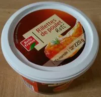 Mängden socker i Rillettes de Poulet Rôti