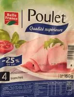 Mängden socker i Jambon de poulet belle france