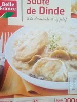Mängden socker i Sauté de Dinde à la Normande et riz Pilaf