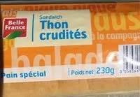 Mängden socker i Sandwich Thon crudités