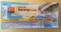 Mängden socker i Filets de Harengs fumés à l'huile