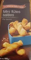 Mängden socker i Mini flûtes salées