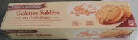 Mängden socker i Galettes Sablées aux Fruits Rouges 